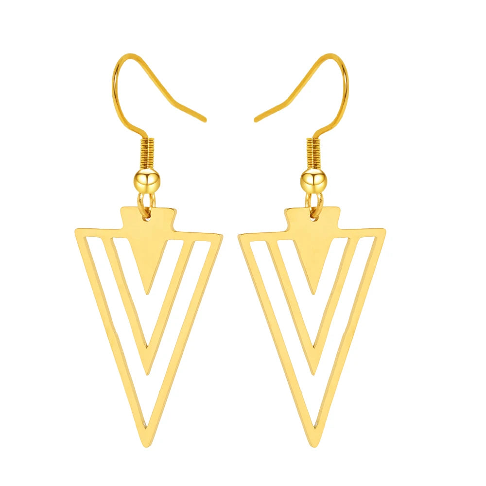 Triangular Statement Earrings