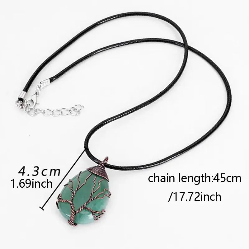 Handcrafted Chakra Gemstone Healing Necklace for Women