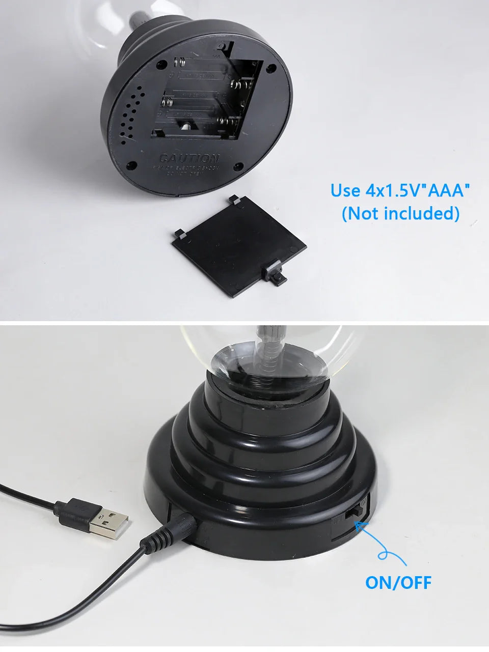 Magic Crystal Plasma Ball Lamp 3 Inch LED Night Light Kid Birthday Christmas Gift Lighting Bedroom Decor Novelty Lamp