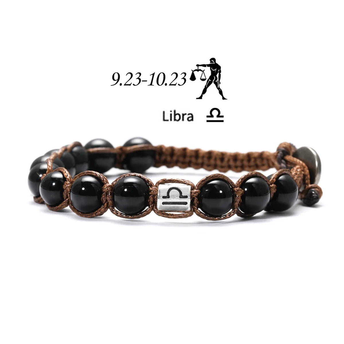 Obsidian 12 Zodiac Bracelet - Protection Energy
