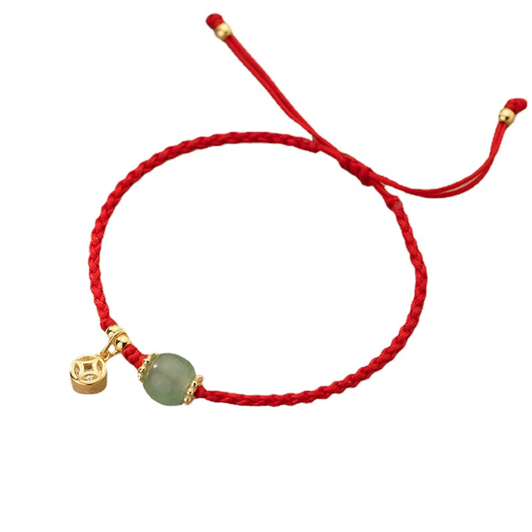 Jade Prosperity Balance Bracelet Handmade Adjustable Boho