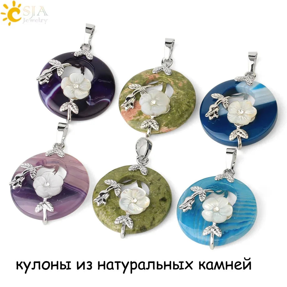 Amethyst Donut Pendant Energy And Balance