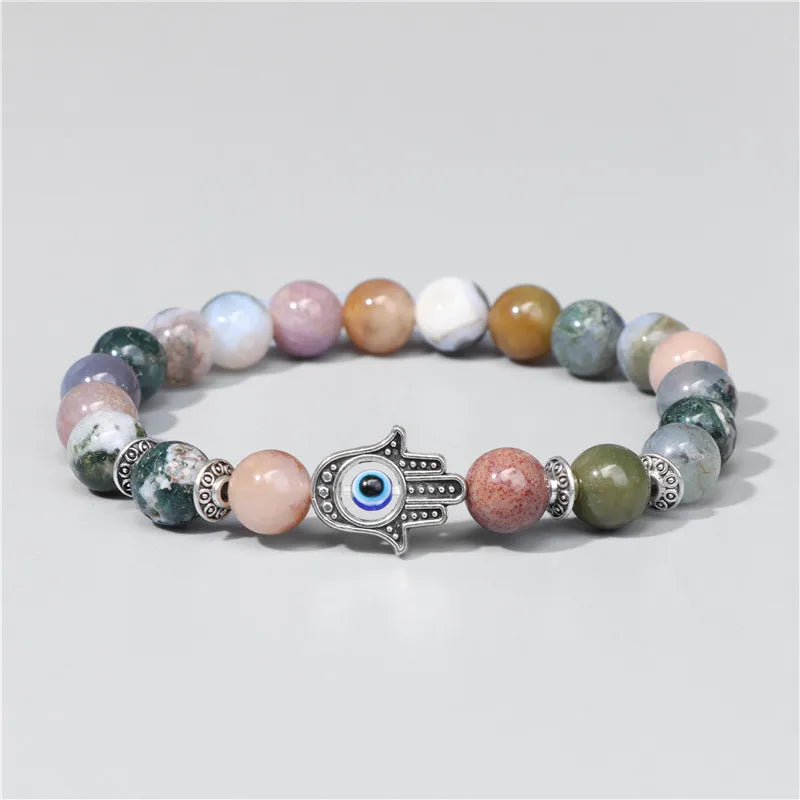 Natural Agate Protection Bracelet Unisex