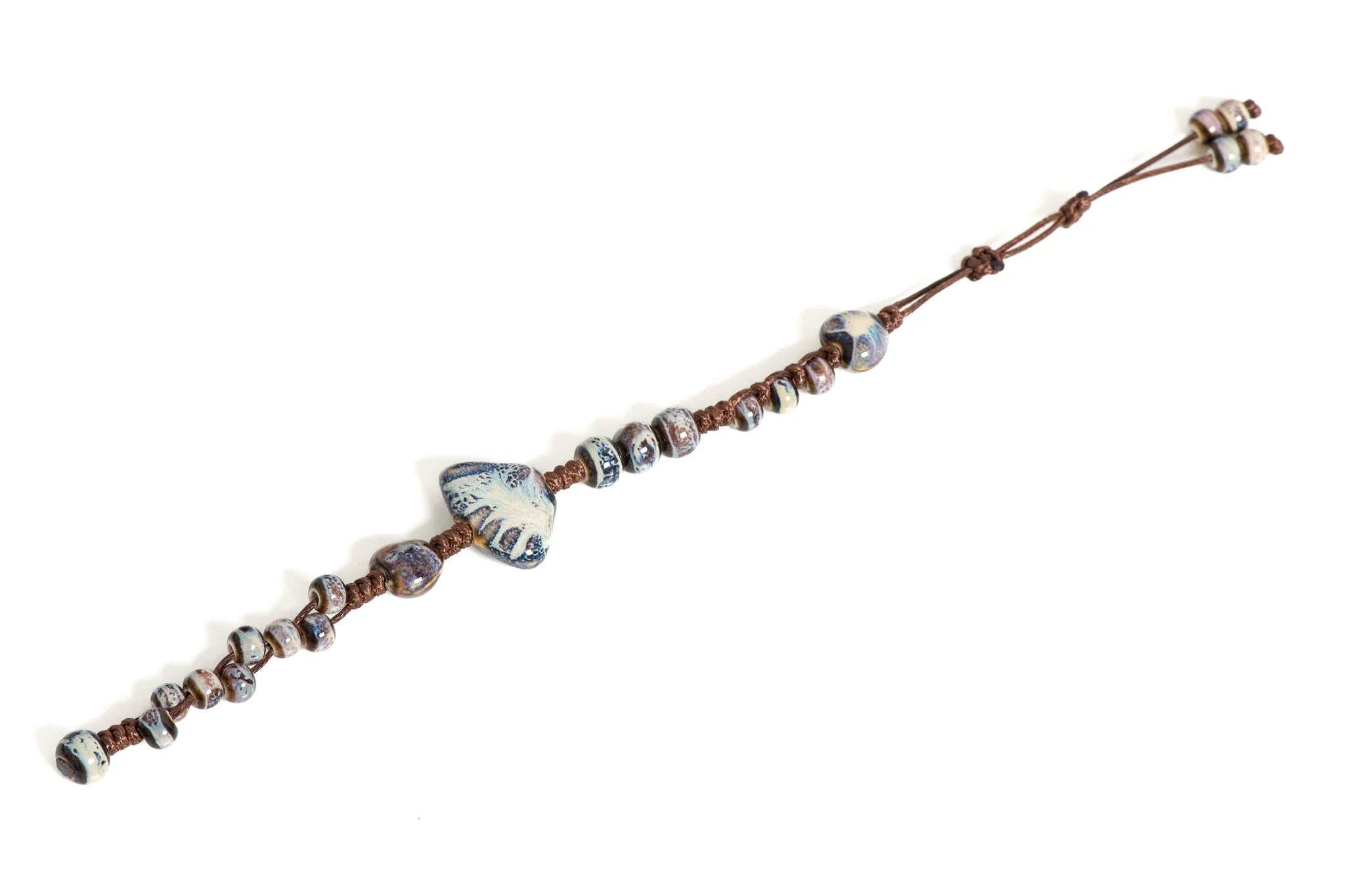 Ceramic Bracelet Blue Butterfly Shell Boutique