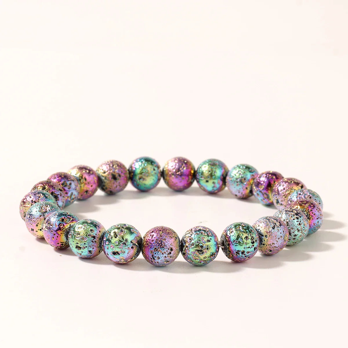 Handcrafted Volcanic Stone Bracelet for Balance and Protection