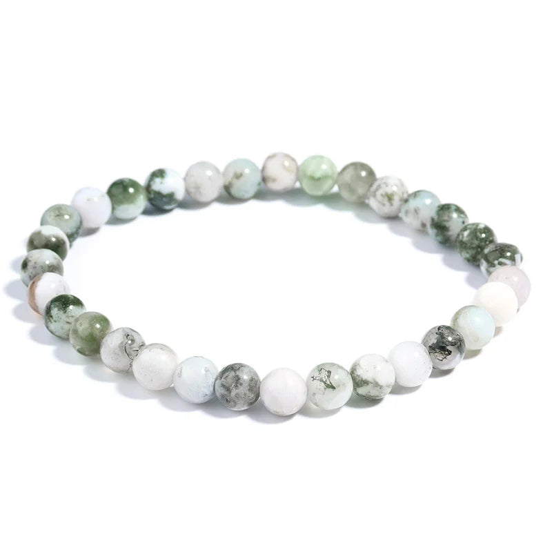 Dendritic Agate Depression Healing Crystal Bracelet Unisex