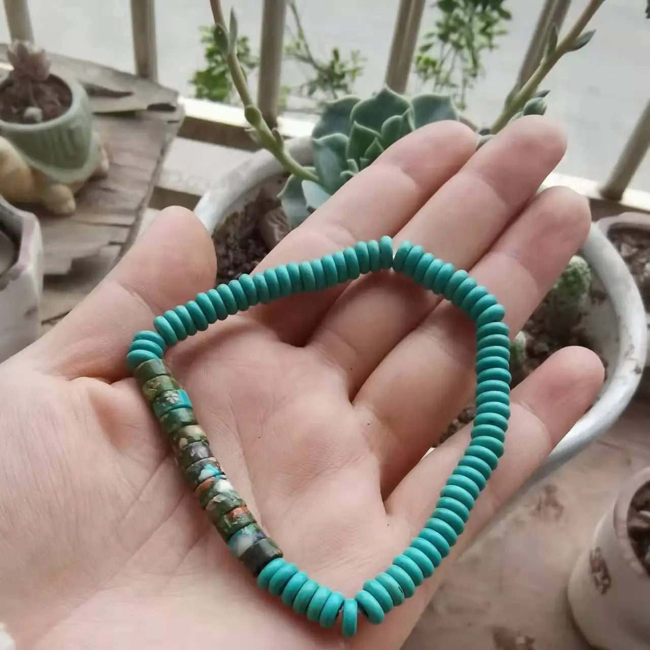 Black Tourmaline Hematite Rose Quartz Lepidolite Bracelet