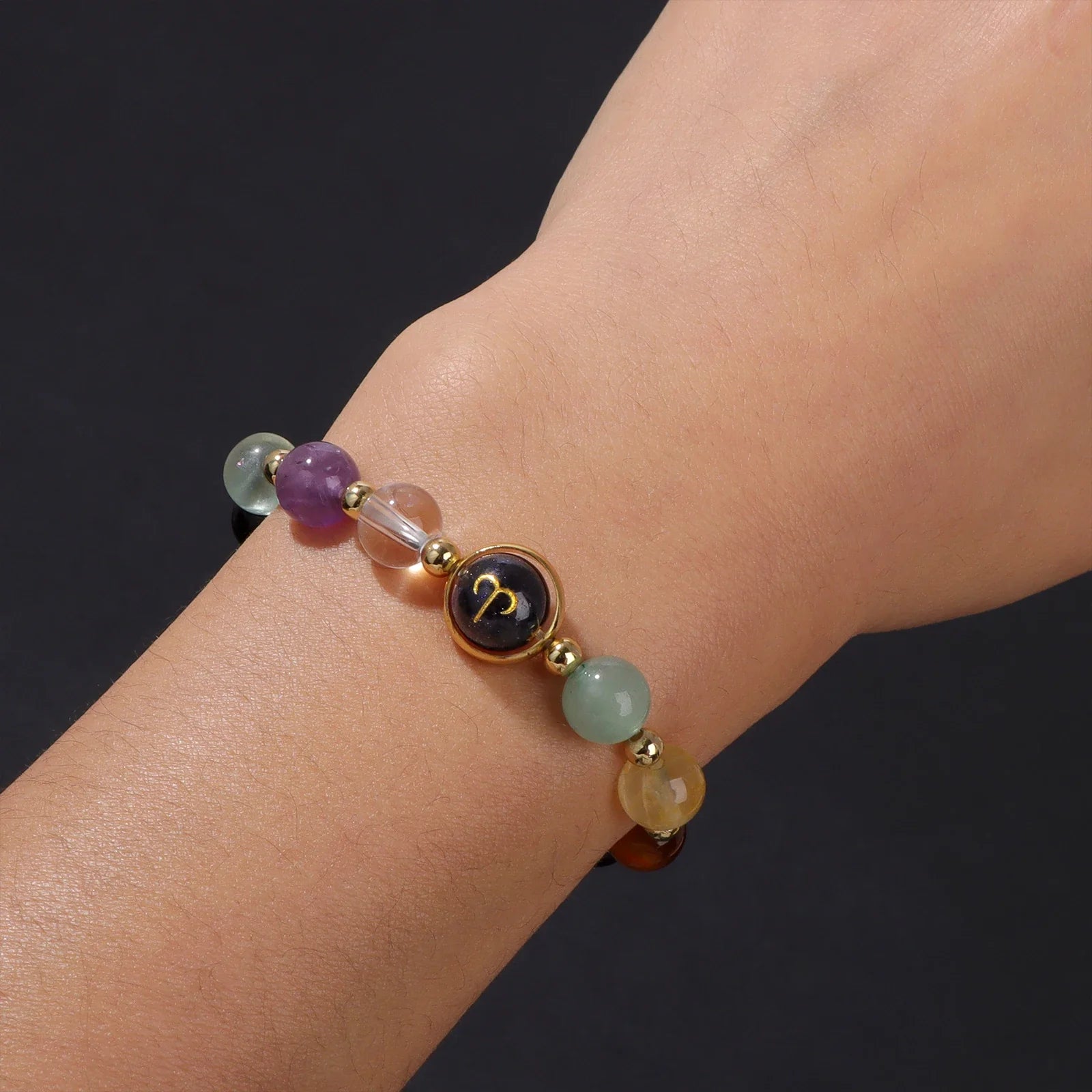 Obsidian Tiger Eye Zodiac Bracelet Balance