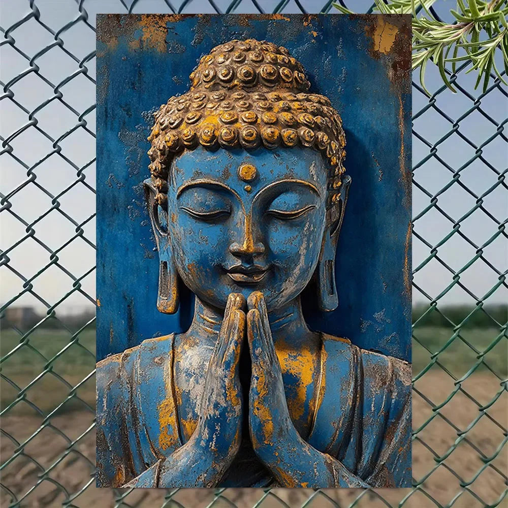 Buddha Wall Plate Decor For Farm And Yard Decoration