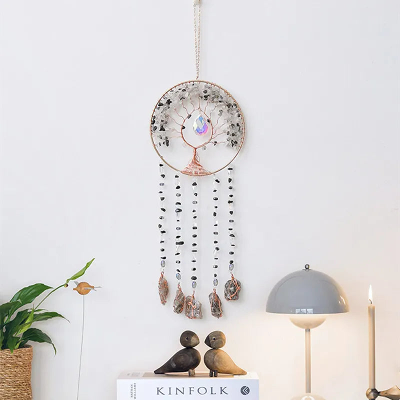 Rose Quartz Tree Of Life Suncatcher Love Gift For Women
