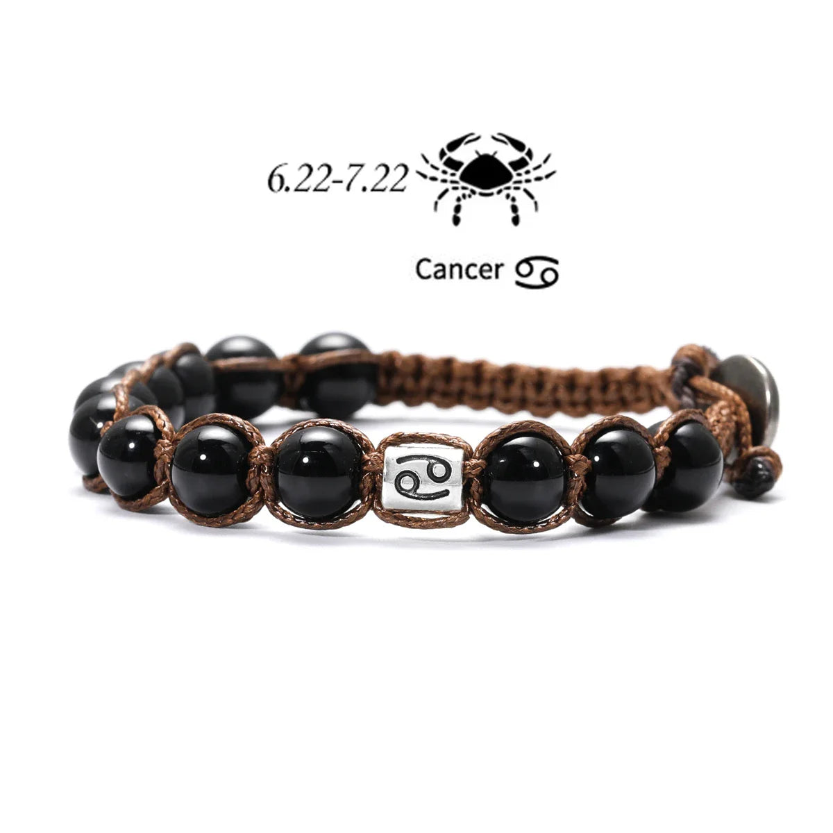 Obsidian 12 Zodiac Bracelet - Protection Energy