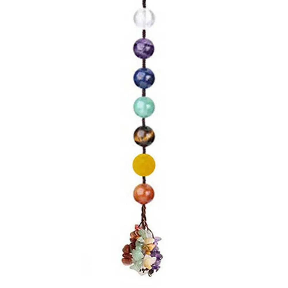 7 Chakras Crystal Hanging Ornament Car Pendant Handmade