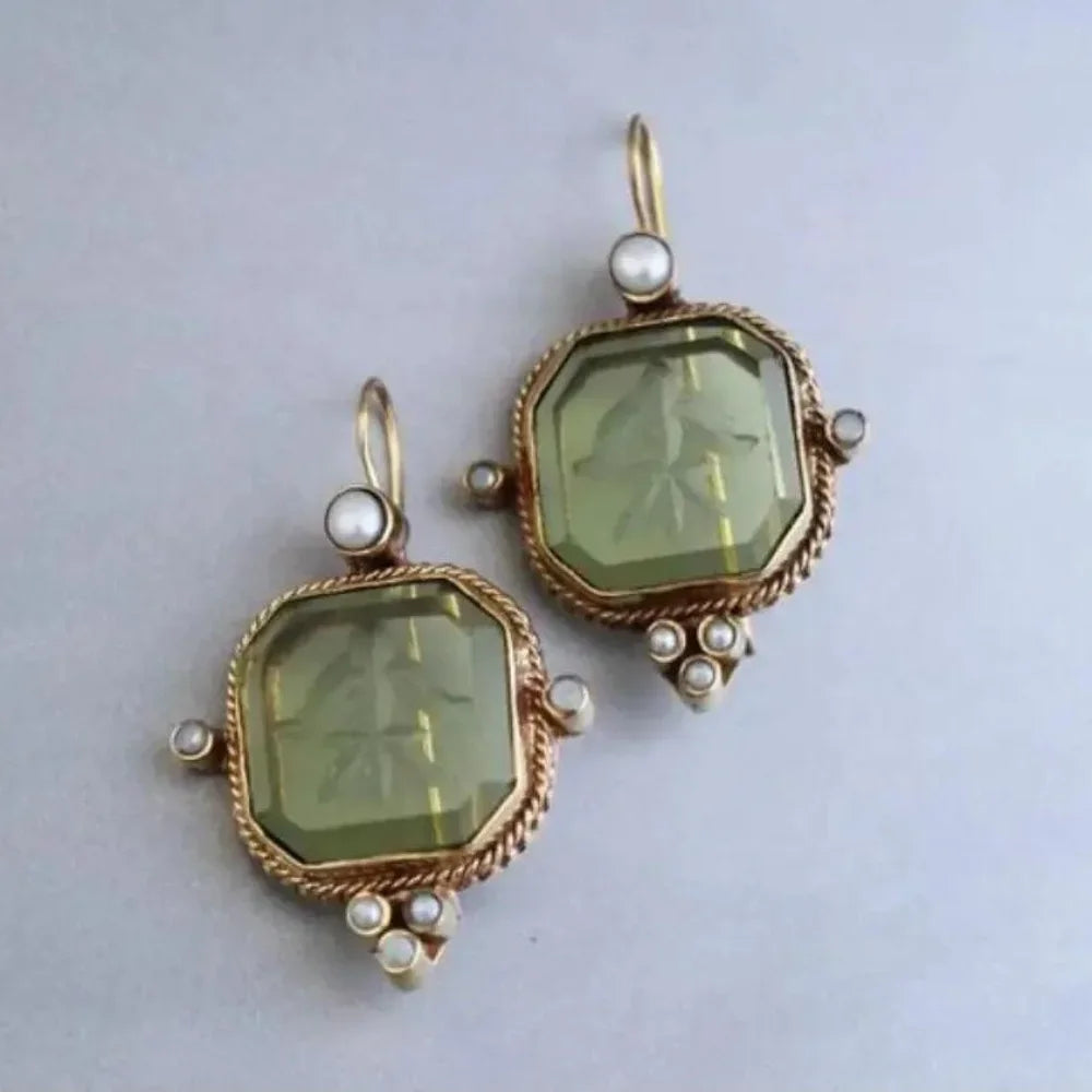 Vintage Square Earrings