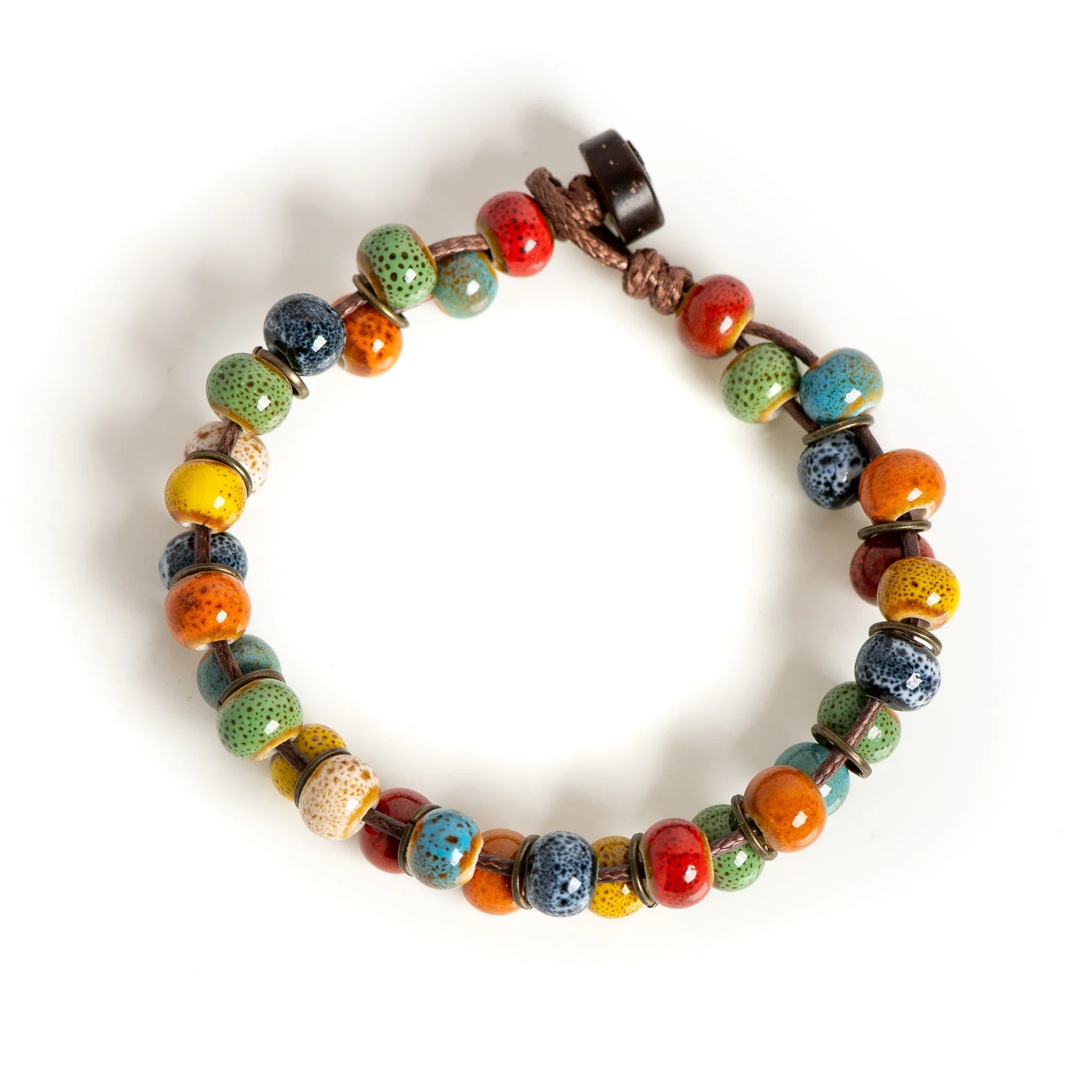 Vintage Ceramic Bead Bracelet Small Wrist Exclusive