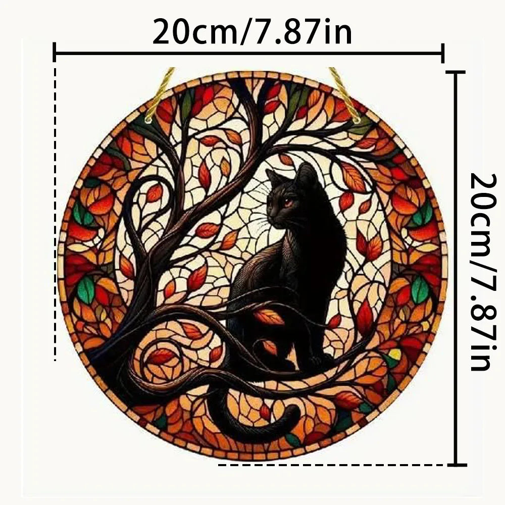 Black Cat Moonlight Suncatcher By Tinkers Spiritual Aura