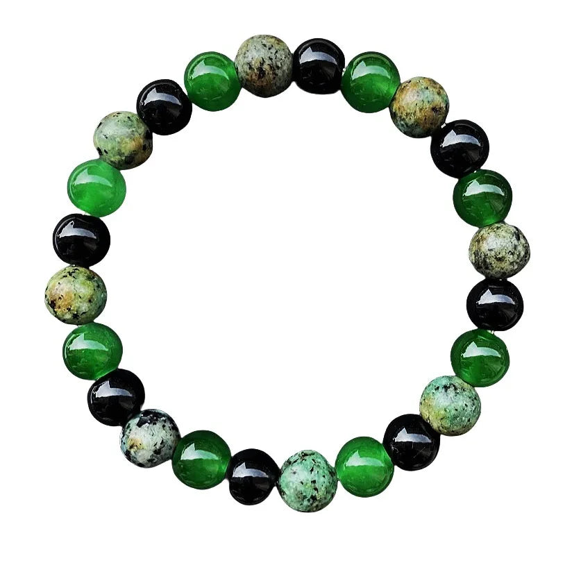 Natural Green Jade Bracelet For Men Balance