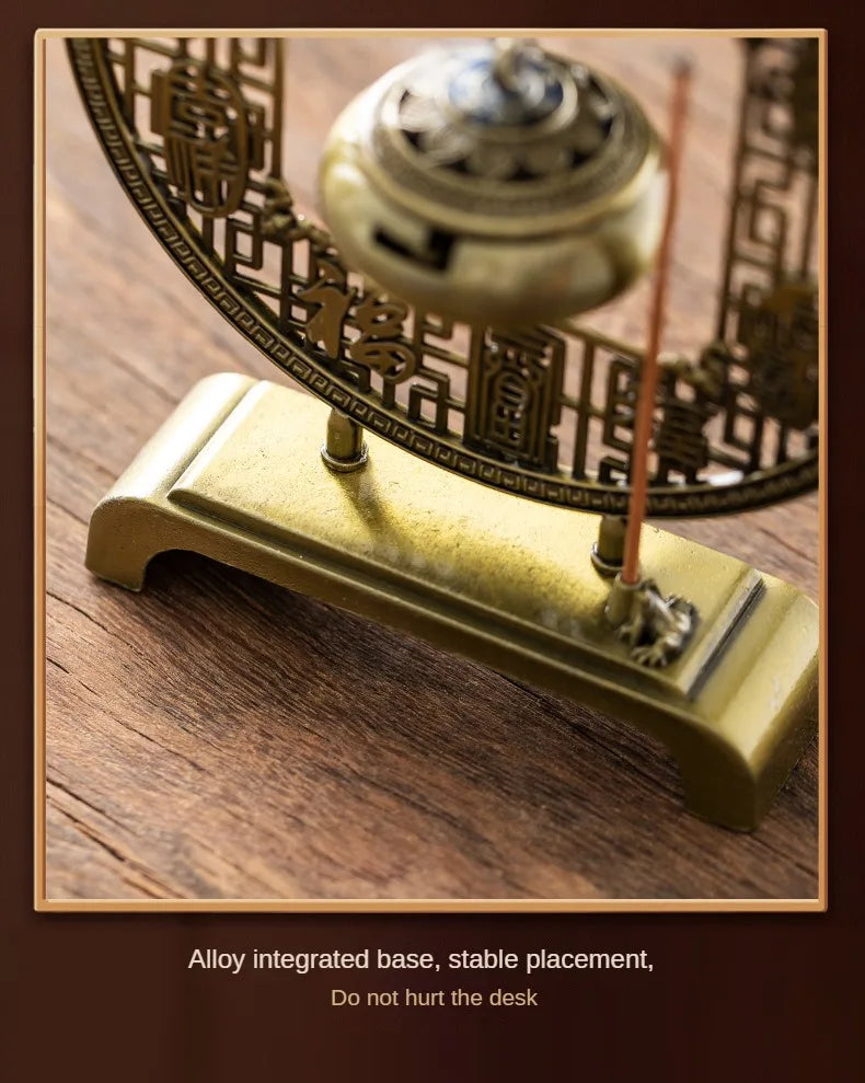 Five Blessings Incense Burner Sandalwood Taoist Ornaments