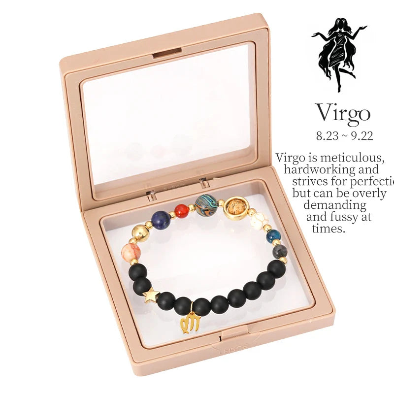 Planet Bracelet Eight Planets Stones Zodiac Signs Gift