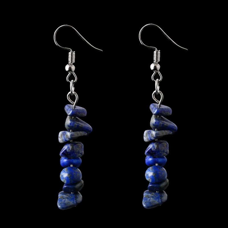 Natural Tumbled Stone Earrings