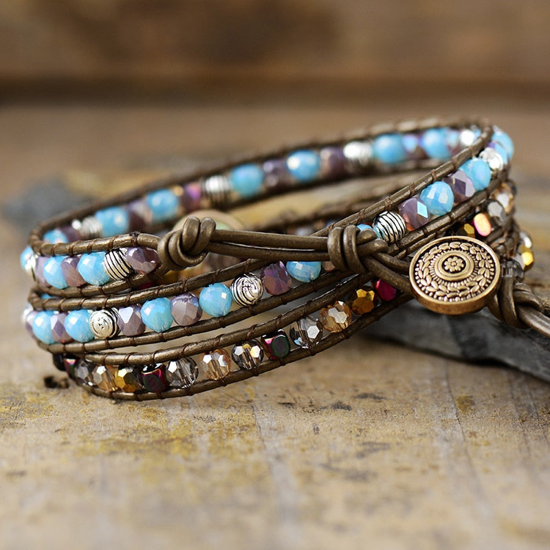 Hematite & Crystal Opal Bracelet