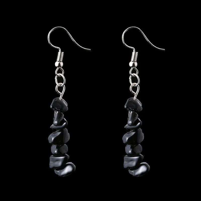 Natural Tumbled Stone Earrings