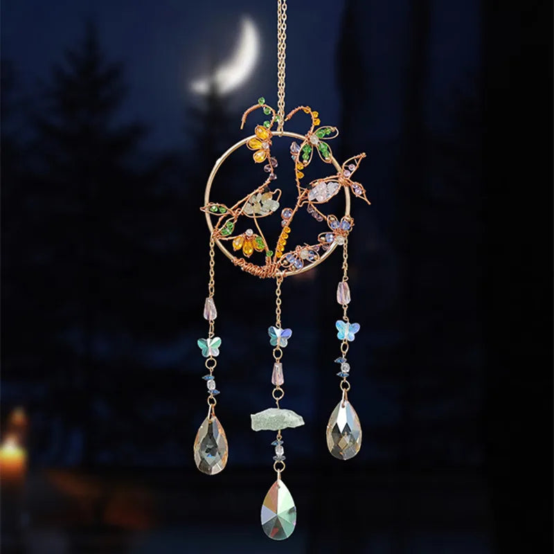 Rose Quartz Tree Of Life Suncatcher Love Gift For Women