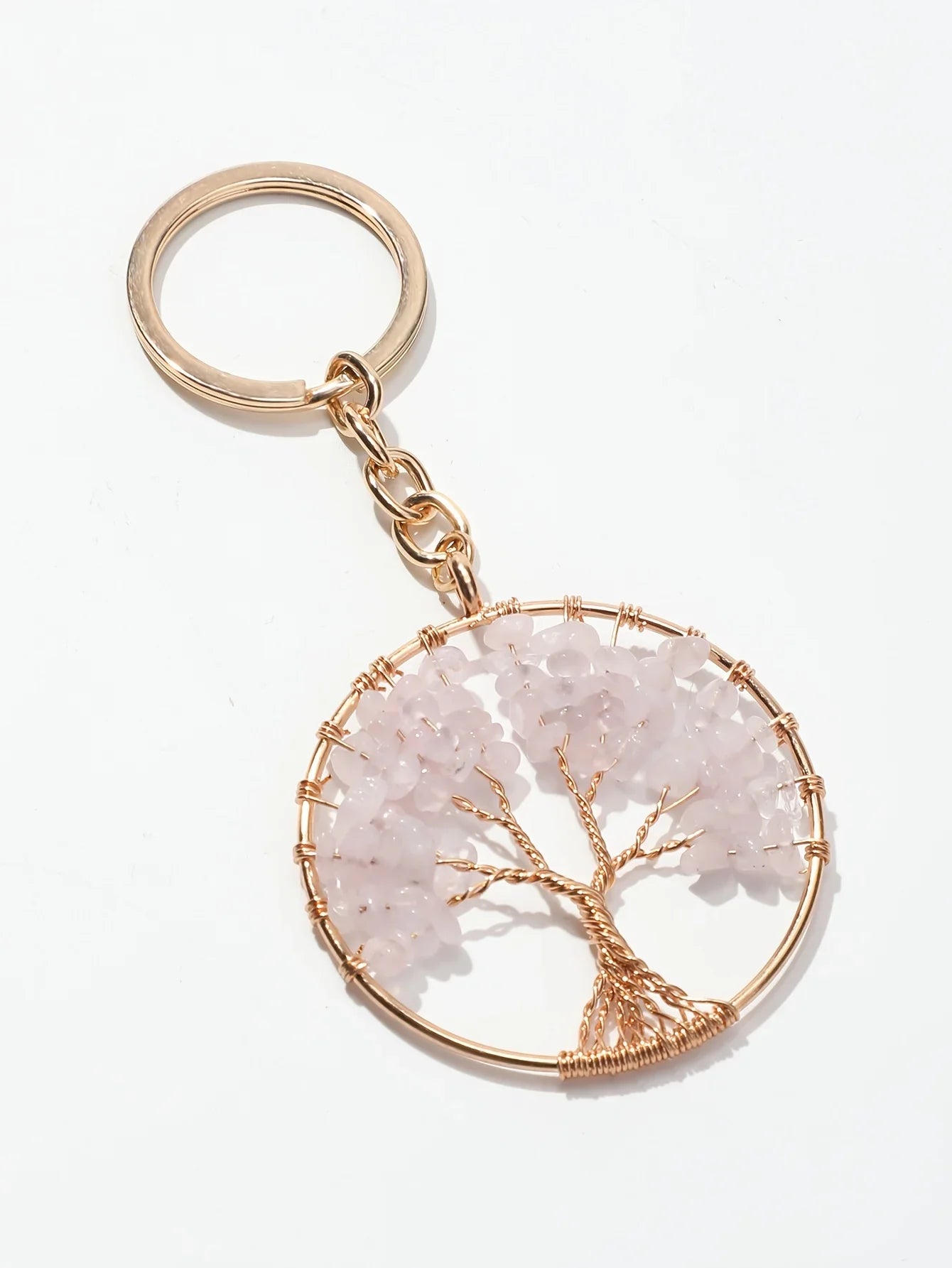 Tree Of Life Gemstone Keychain Protection For Her
