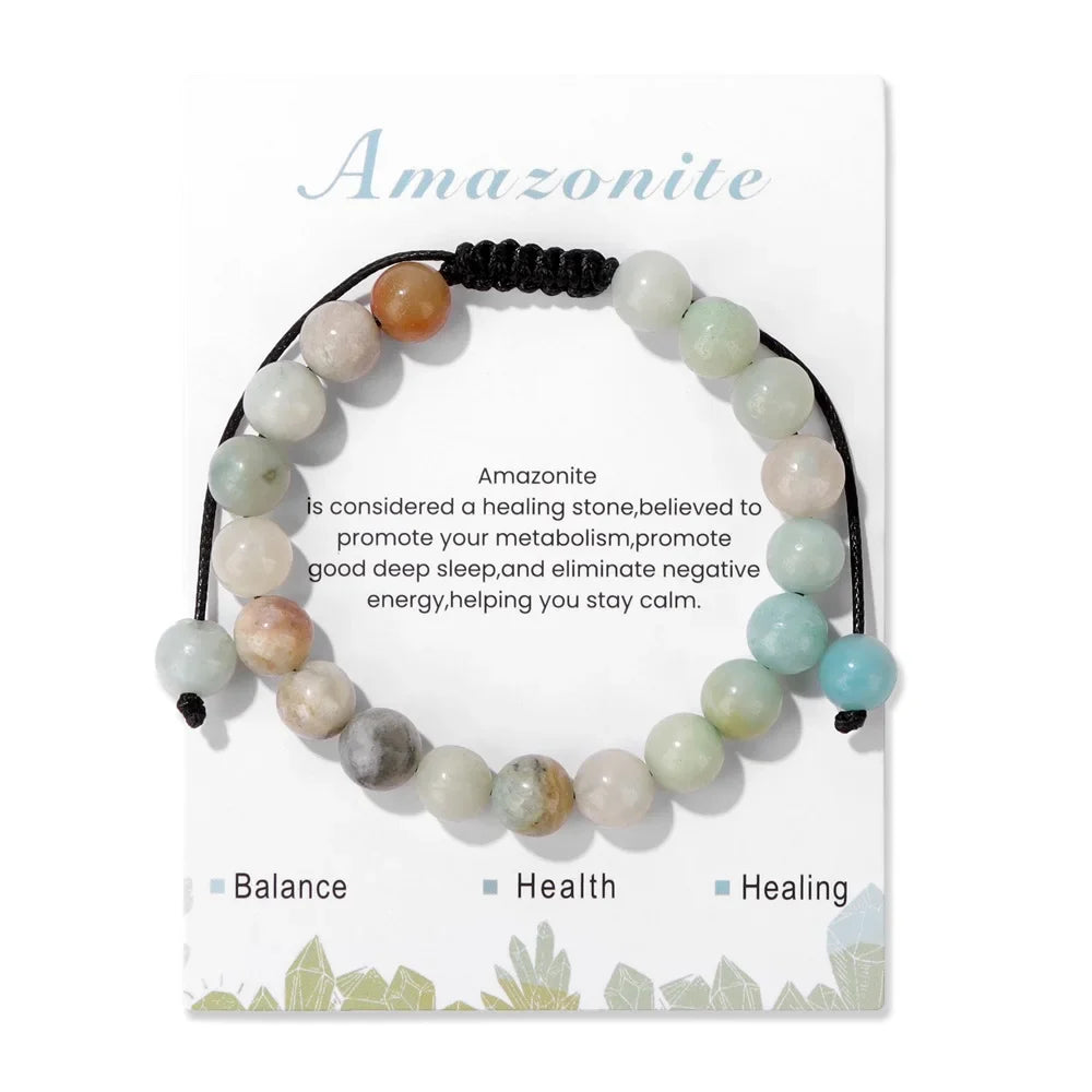 Amethyst Fluorite Bracelet - Energy Balance