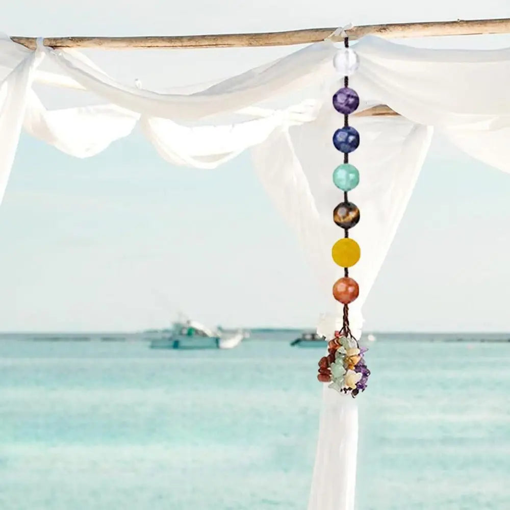 7 Chakras Crystal Hanging Ornament Car Pendant Handmade