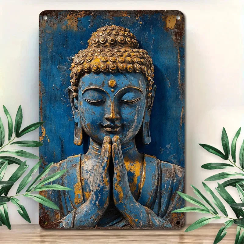 Buddha Wall Plate Decor For Farm And Yard Decoration