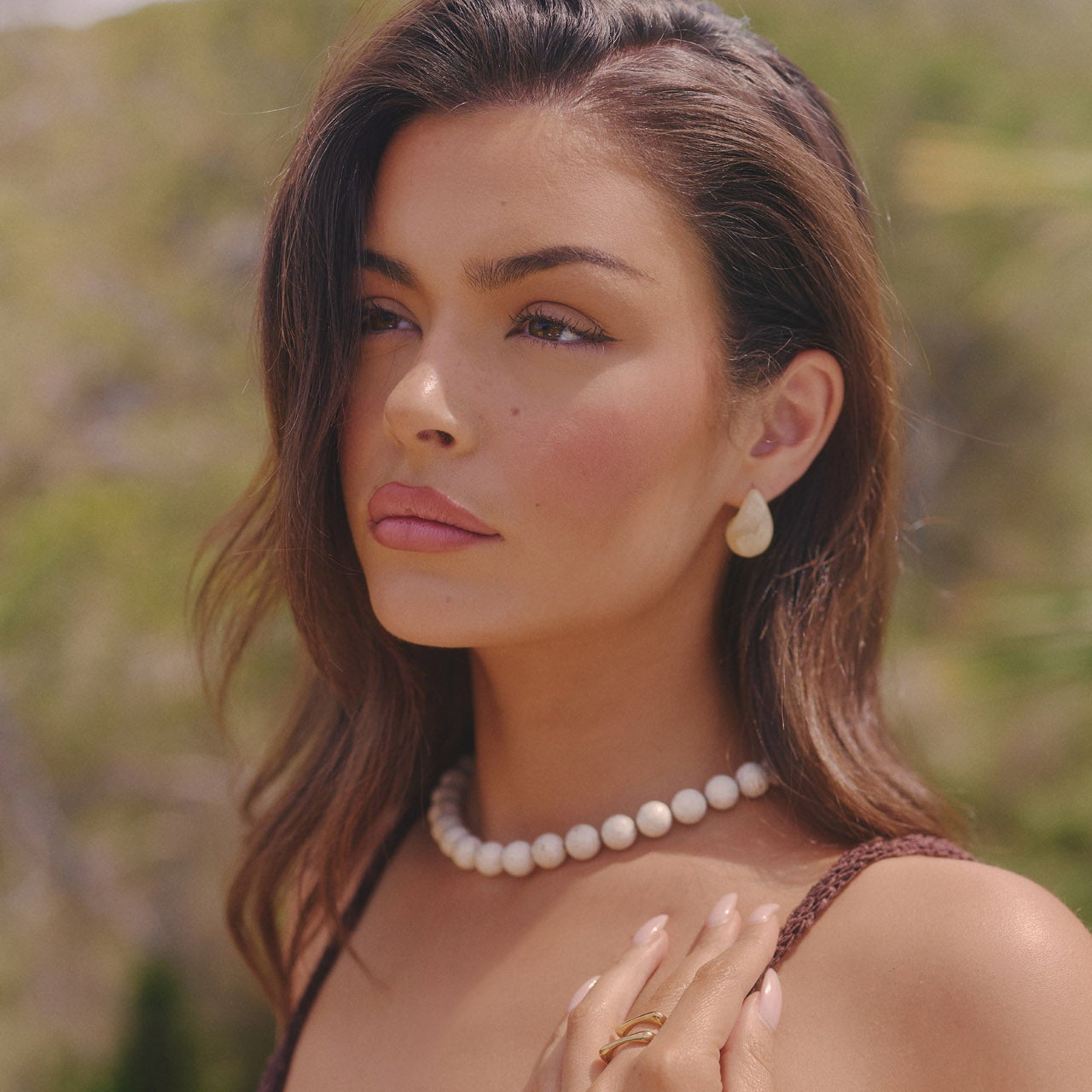 ALMOND TEAR DROP EARRINGS