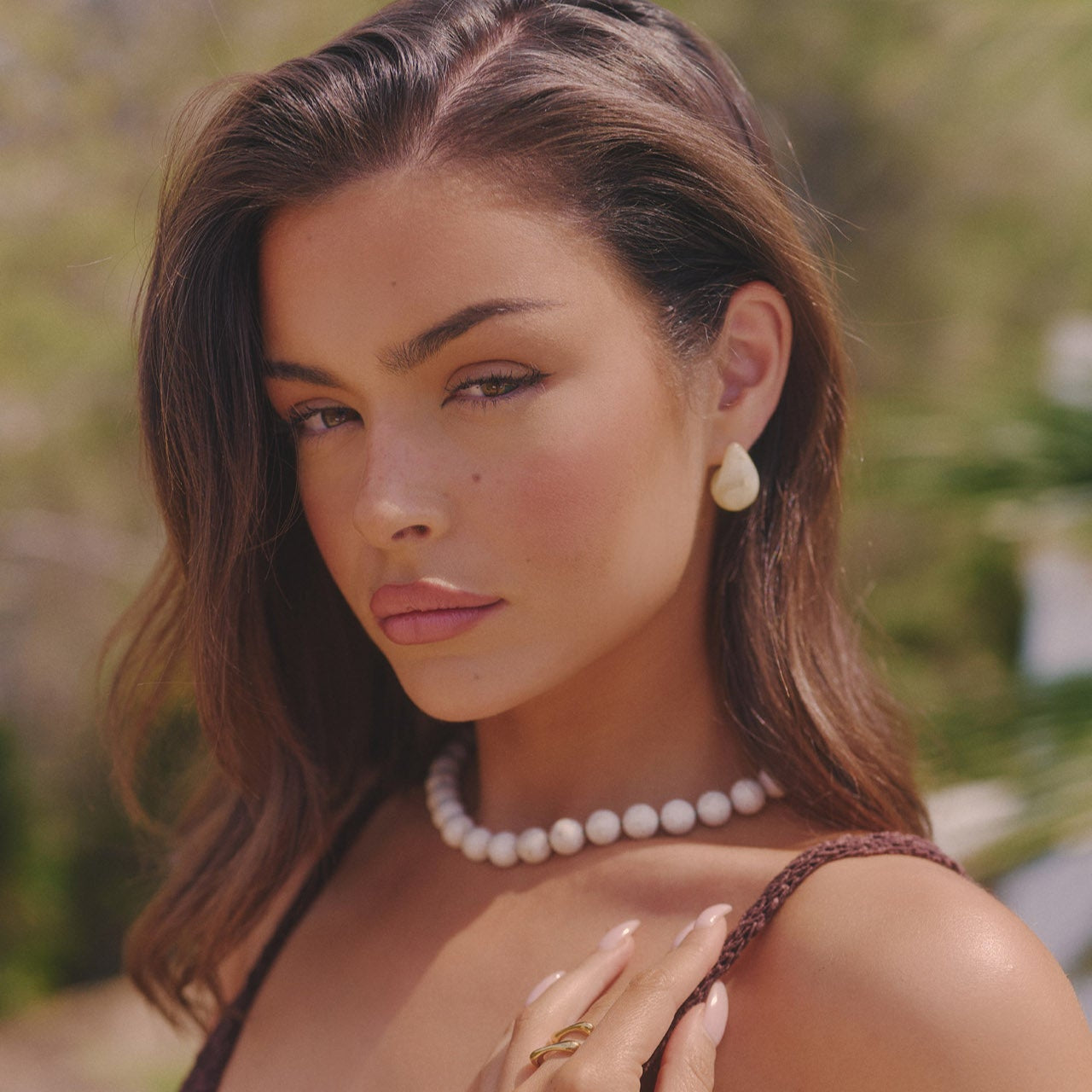 ALMOND TEAR DROP EARRINGS