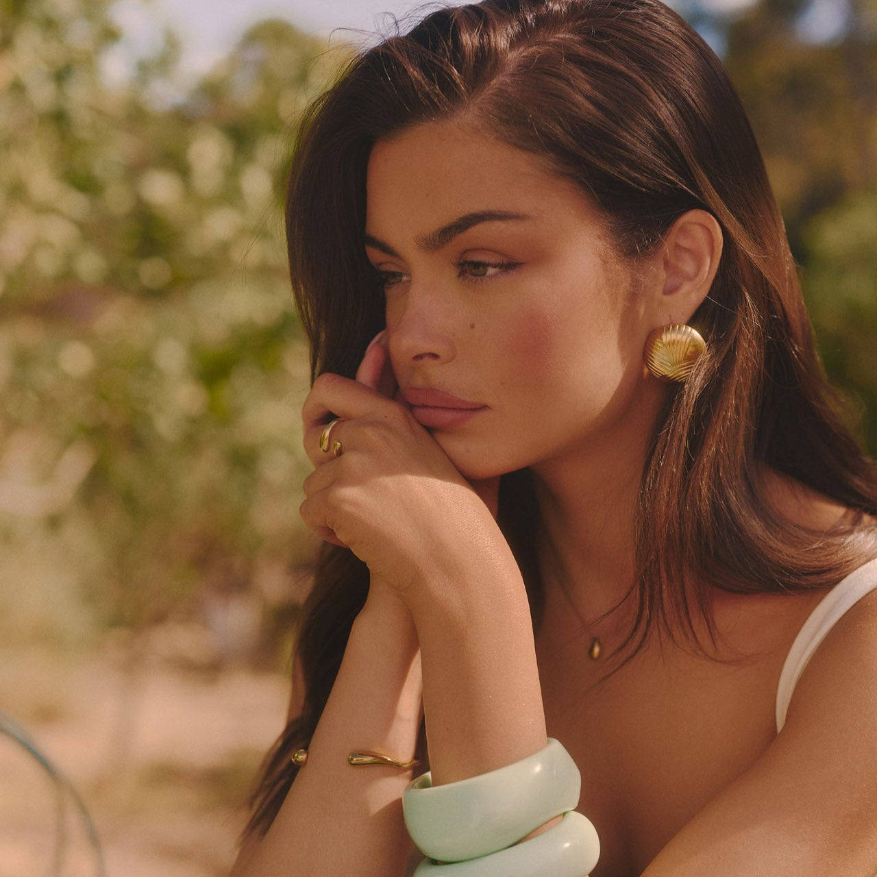 CIRCLE EARRINGS GOLD