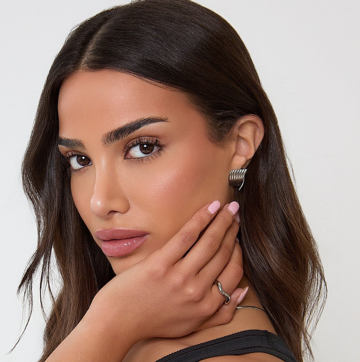 TWIST EARRINGS - SILVER