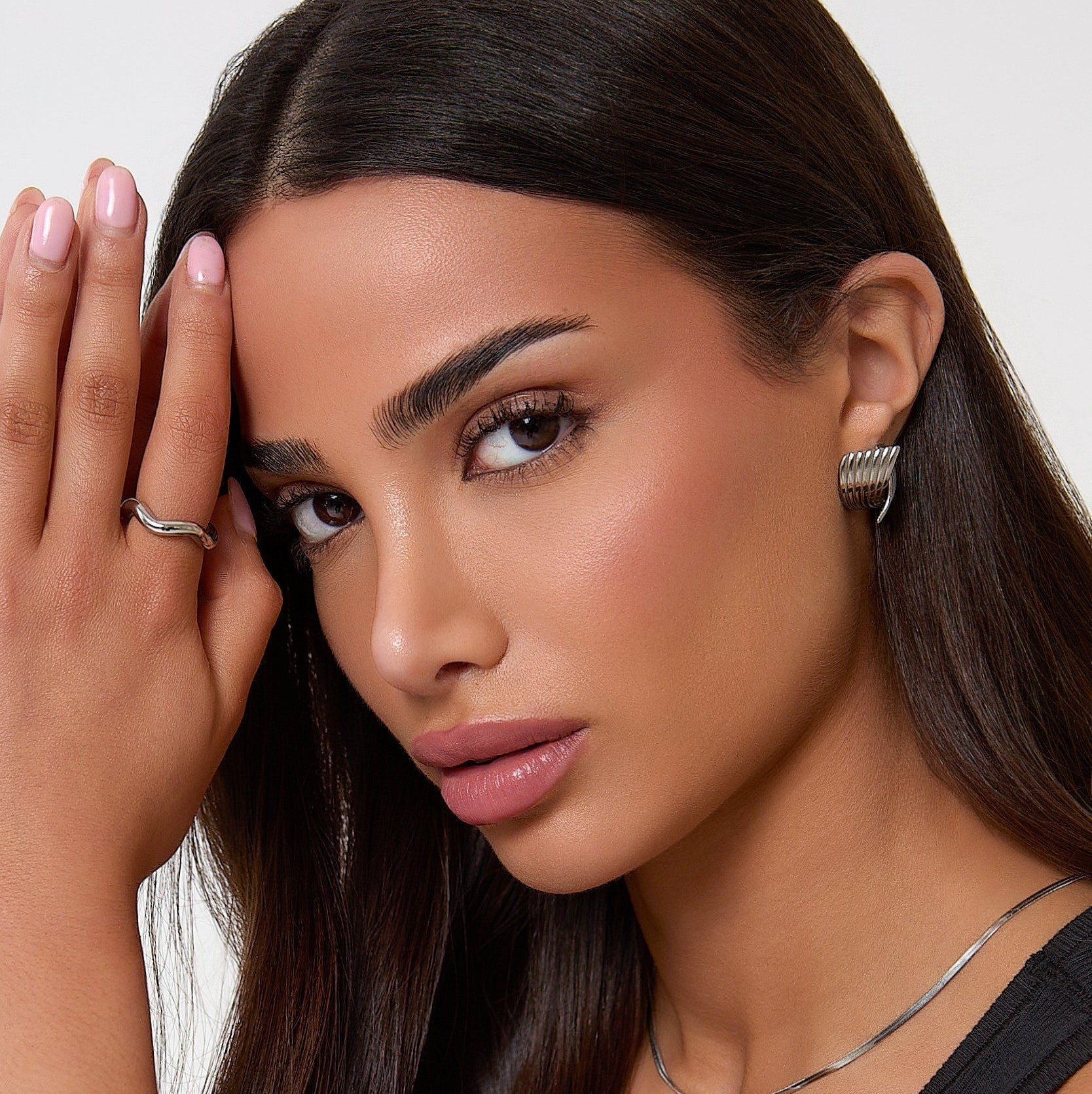 TWIST EARRINGS - SILVER