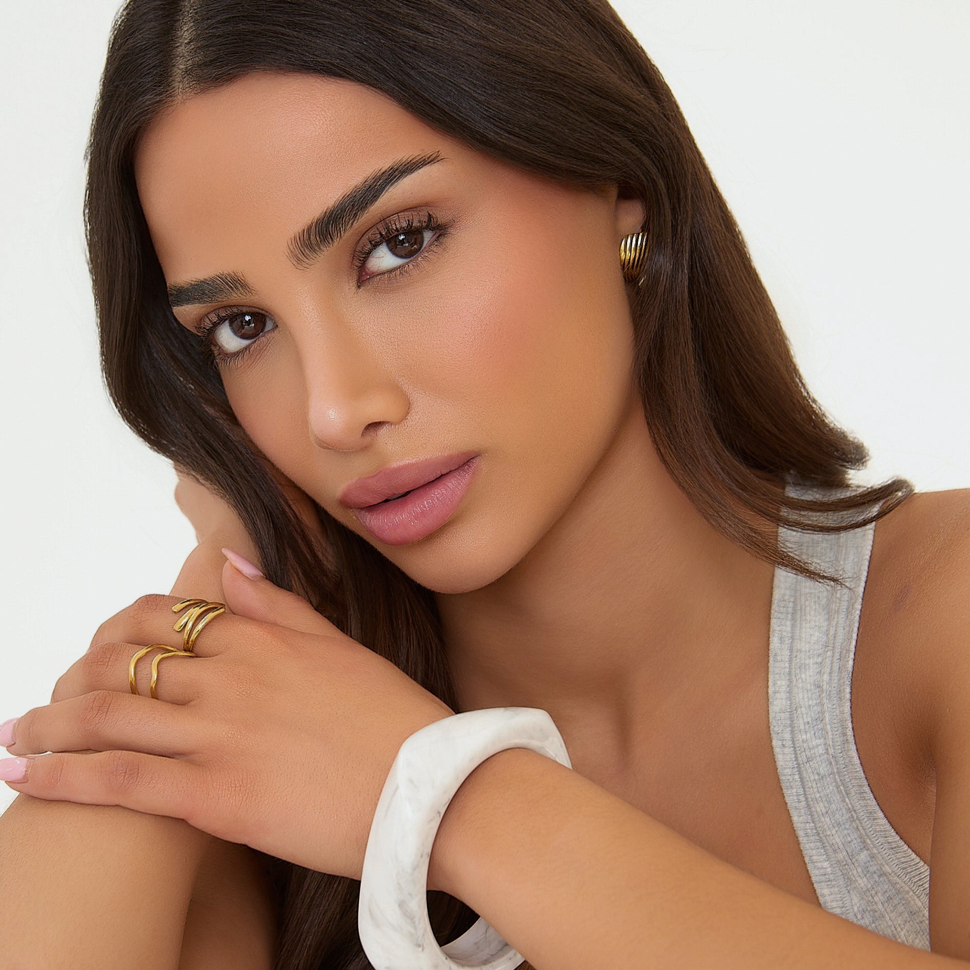 ADJUSTABLE DOUBLE LAYER RING