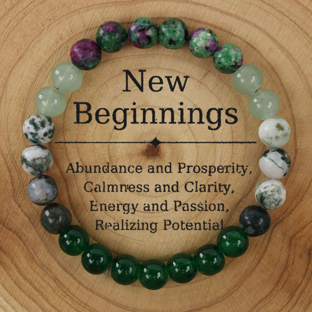 Handcrafted Green Agate Bracelet For Men And Women