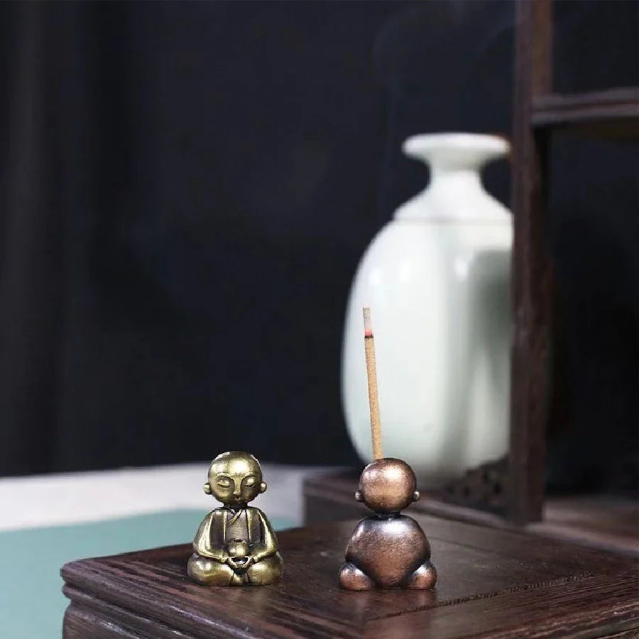 Little Monk Zen Incense Burner Stand For Study Decor