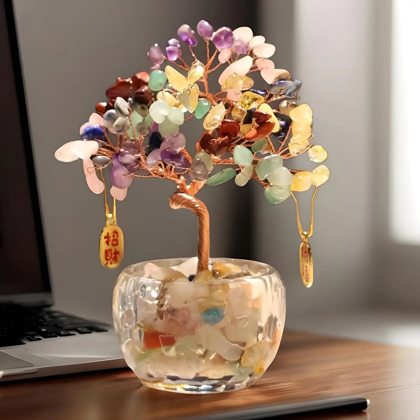 Handcrafted Amethyst Crystal Tree For Wealth