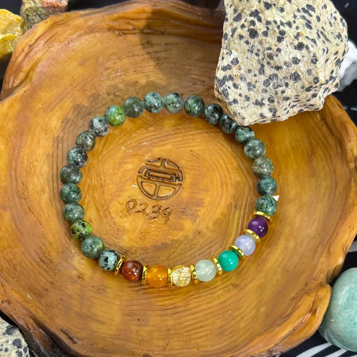 Handcrafted African Turquoise Wealth Bracelet Unisex