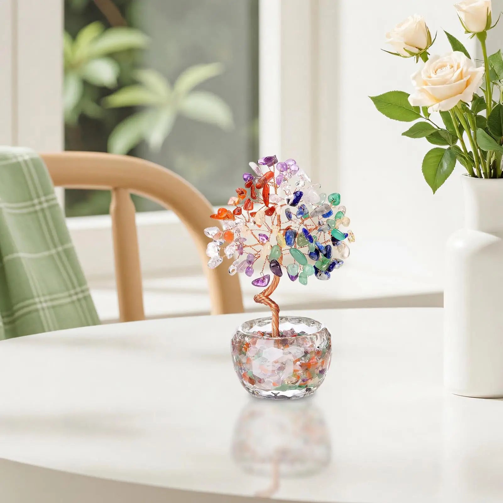 Handcrafted Amethyst Crystal Tree For Wealth