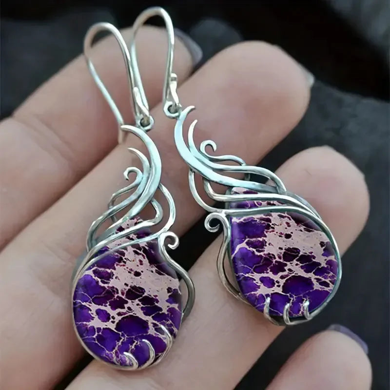 Bohemian Turquoise Earrings For Women Vintage Jewelry Gift