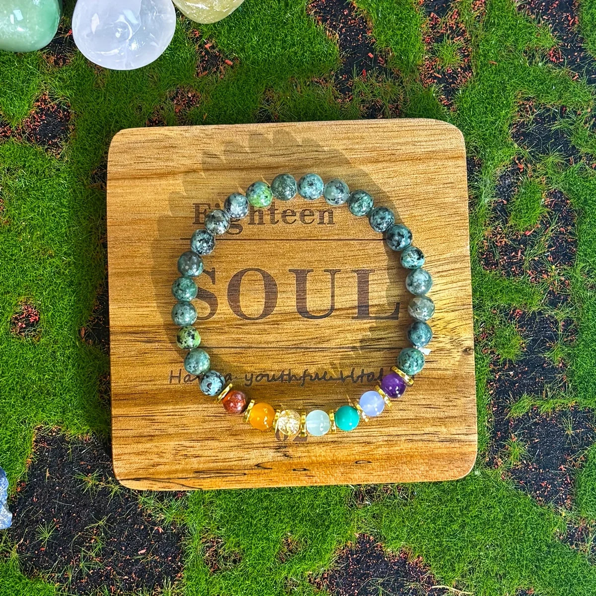 Handcrafted African Turquoise Wealth Bracelet Unisex