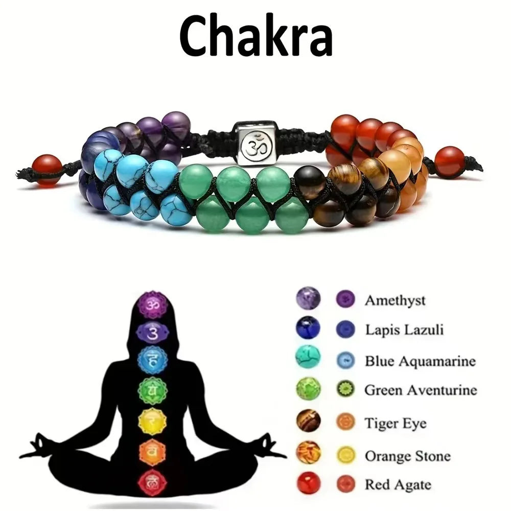 7 Chakra Stone Bracelet - Spiritual Healing