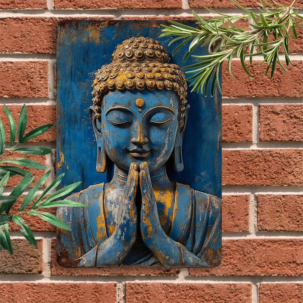 Buddha Wall Plate Decor For Farm And Yard Decoration