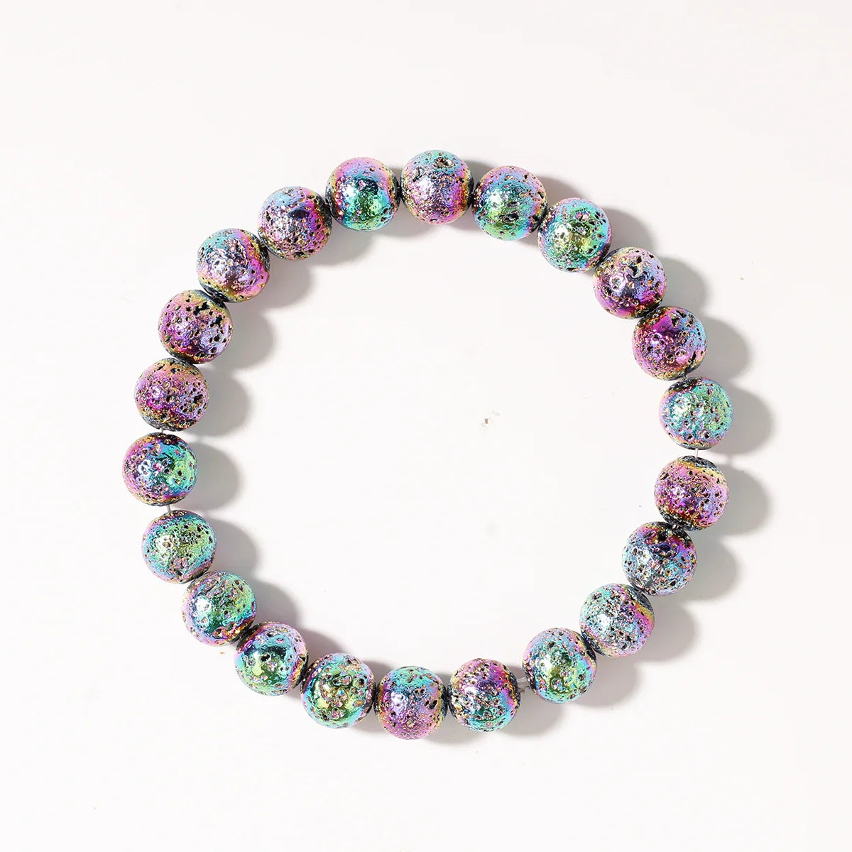 Handcrafted Volcanic Stone Bracelet for Balance and Protection