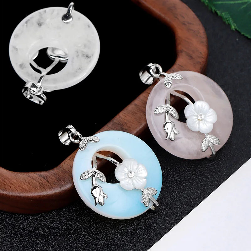 Amethyst Donut Pendant Energy And Balance