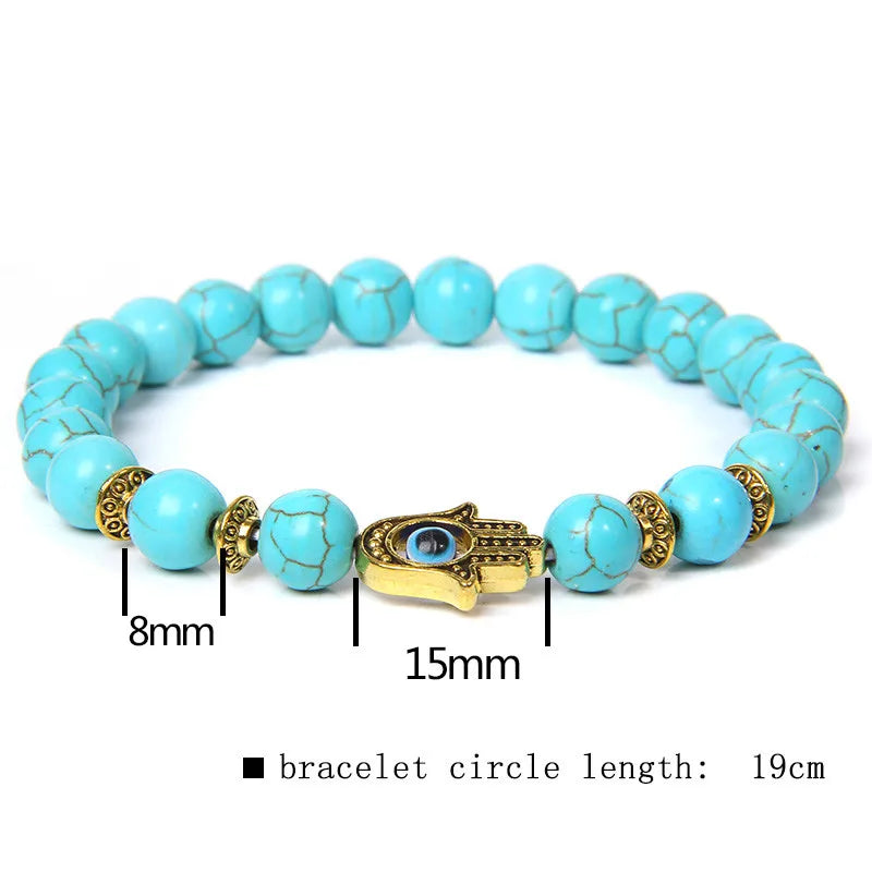 Natural Agate Protection Bracelet Unisex