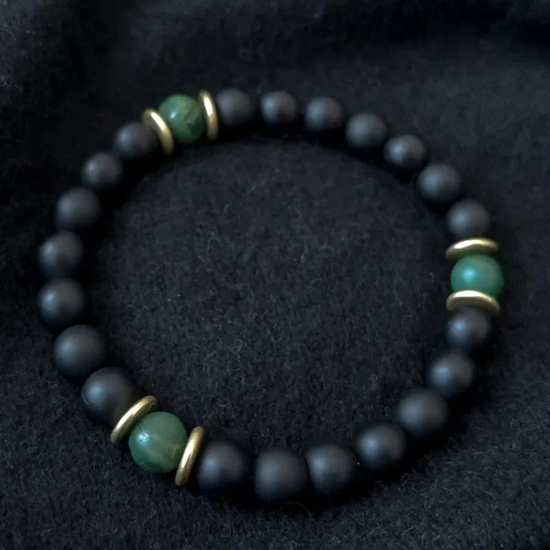 Black Tourmaline Hematite Rose Quartz Lepidolite Bracelet