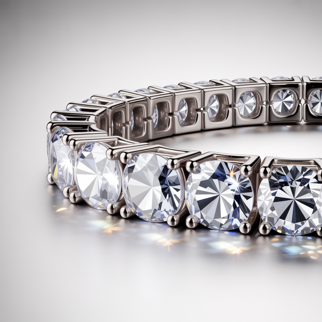 Timeless Brilliance Round Cut Tennis Bracelet